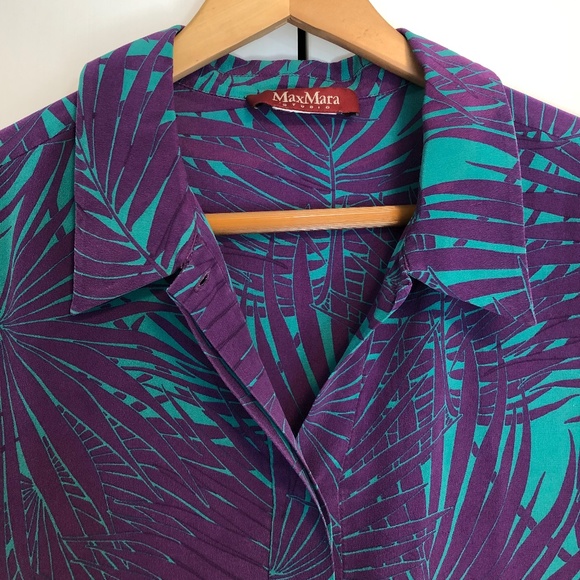 SOLD! MaxMara silk Blouse - Picture 7 of 7